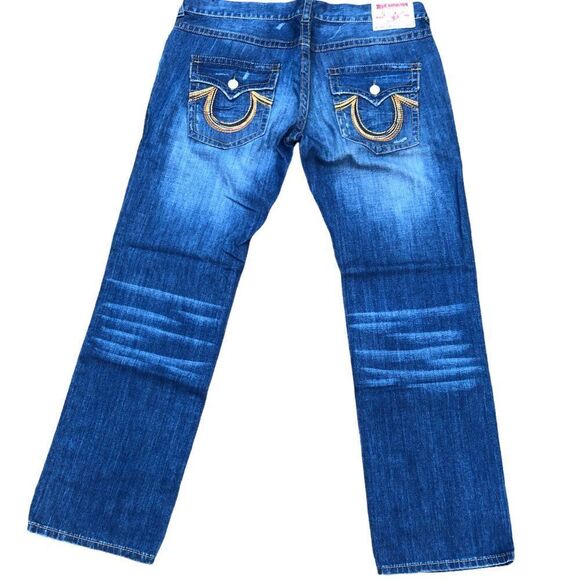 True Religion Jeans Size 40 BILLY RAINBOW Blue - Picture 2 of 9